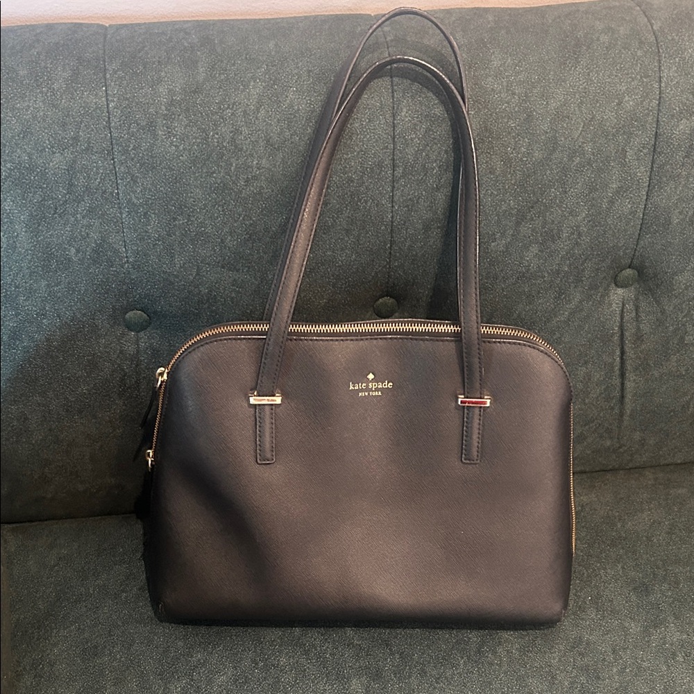 Kate Spade Black Leather Satchel Timeless Design